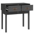 Mesa consola de madera maciza de pino gris 76,5x40x75