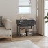 Mesa consola de madera maciza de pino gris 76,5x40x75