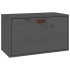 Armario de pared de madera maciza de pino gris 60x30x35