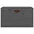 Armario de pared de madera maciza de pino gris 60x30x35