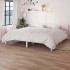 Estructura de cama sin colchón madera maciza blanco 200x200