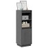 Aparador alto de madera maciza de pino gris 37x34x110