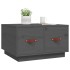 Mesa de centro de madera maciza de pino gris 60x53x35