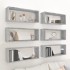 Estantes cúbicos de pared 6 uds madera gris Sonoma 60x15x23