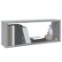 Estantes cúbicos de pared 6 uds madera gris Sonoma 60x15x23