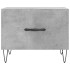 Mesa de centro 2 uds madera ingeniería gris hormigón