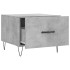 Mesa de centro 2 uds madera ingeniería gris hormigón