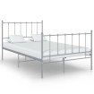 Estructura de cama sin colchón metal gris 120x200 cm