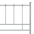 Estructura de cama sin colchón metal gris 120x200
