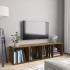 Estantería/mueble de TV madera roble ahumado 143x30x36