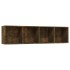 Estantería/mueble de TV madera roble ahumado 143x30x36