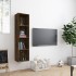 Estantería/mueble de TV madera roble ahumado 143x30x36