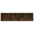 Estantería/mueble de TV madera roble ahumado 143x30x36