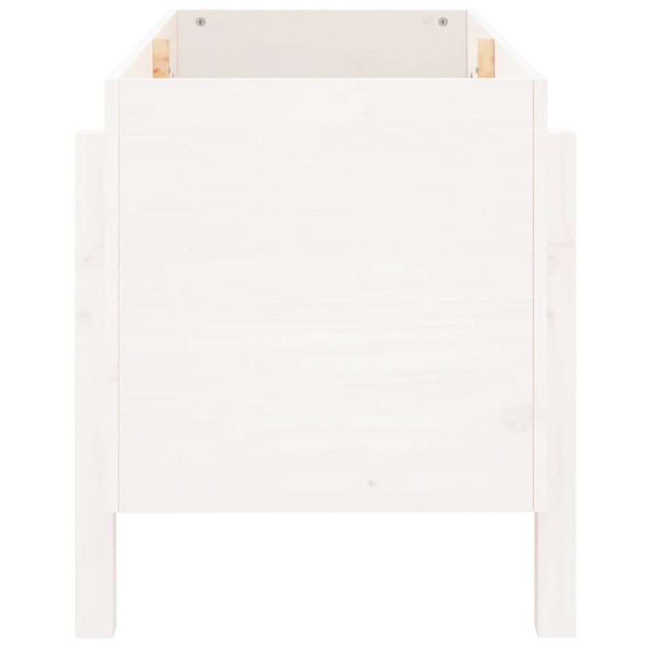 Arriate elevado de jardín madera maciza pino blanco