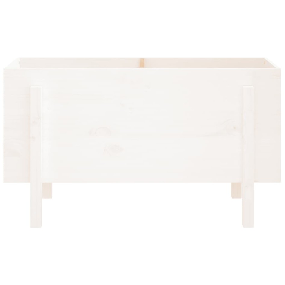 Arriate elevado de jardín madera maciza pino blanco