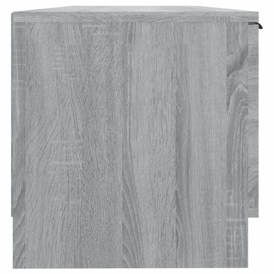 Mueble de TV madera contrachapada gris Sonoma 102x35x36,5