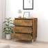 Aparador madera contrachapada color roble ahumado 60x35x69