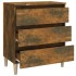 Aparador madera contrachapada color roble ahumado 60x35x69