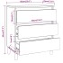 Aparador madera contrachapada color roble ahumado 60x35x69