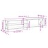 Mueble TV metal y madera contrachapada roble marrón
