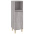Armario de baño madera contrachapada gris Sonoma 30x30x100