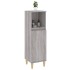 Armario de baño madera contrachapada gris Sonoma 30x30x100