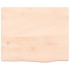 Estante de pared madera maciza roble sin tratar 60x50x(2-4)