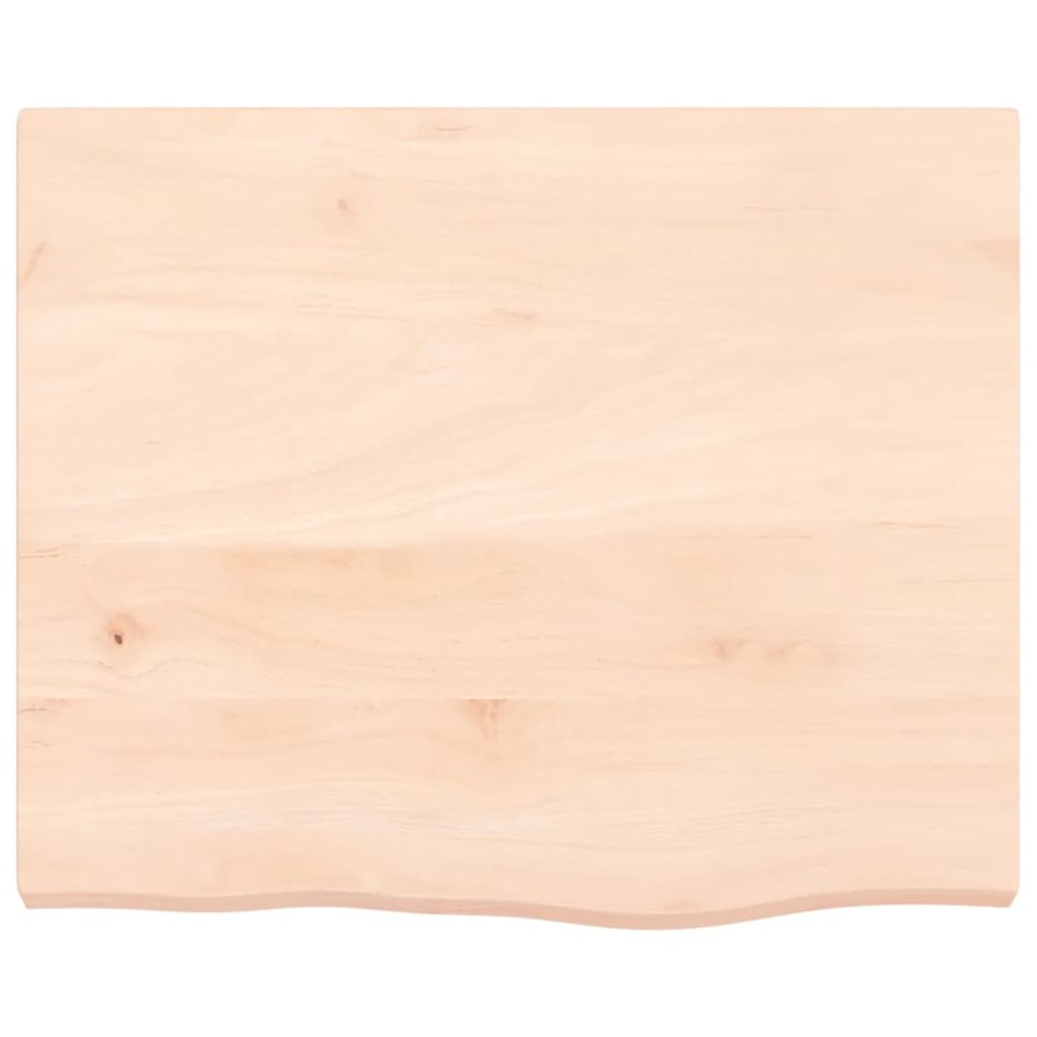 Estante de pared madera maciza roble sin tratar 60x50x(2-4)