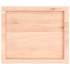 Estante de pared madera maciza roble sin tratar 60x50x(2-4)