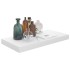 Estante flotante de pared 4 uds MDF blanco brillo 50x23x3,8