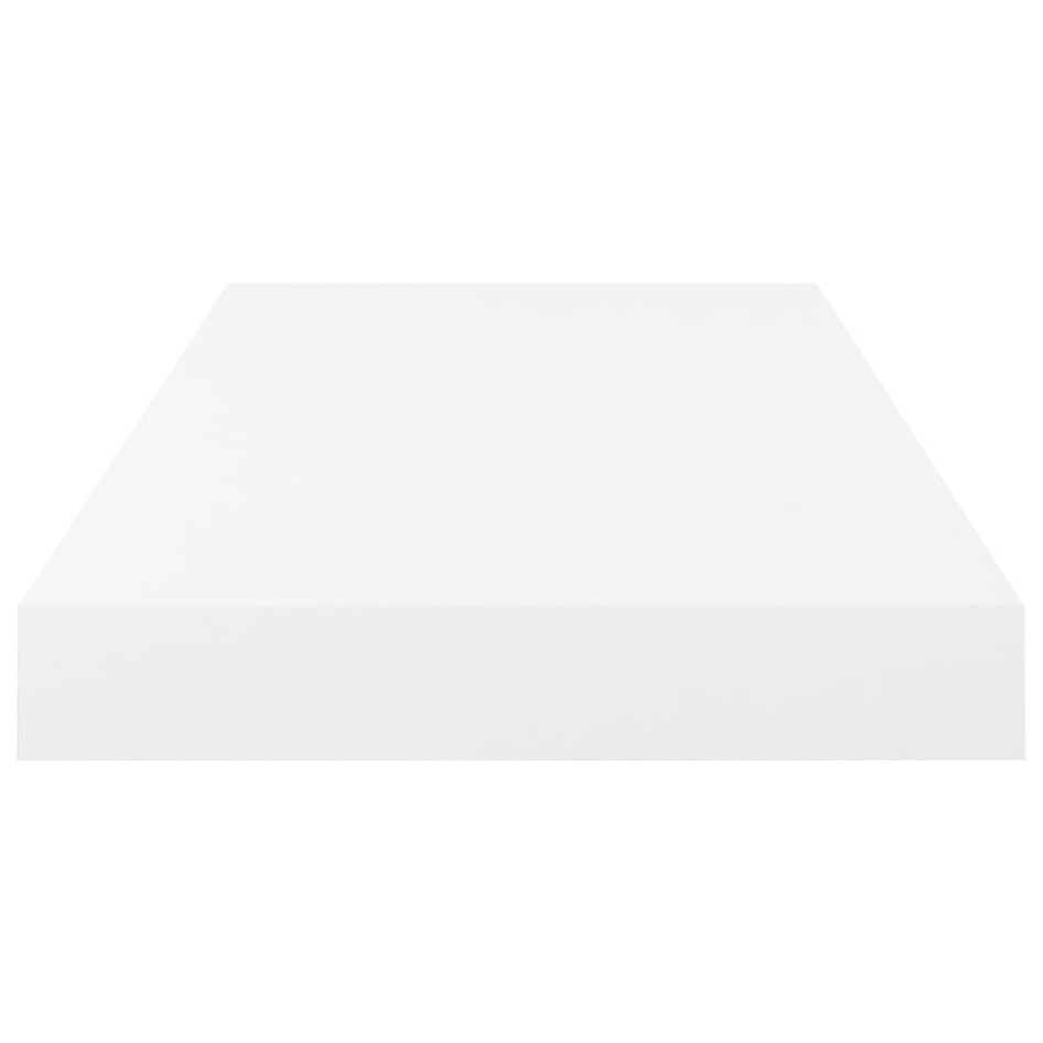 Estante flotante de pared 4 uds MDF blanco brillo 50x23x3,8