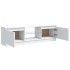 Mueble para TV con luces LED blanco 120x30x35,5