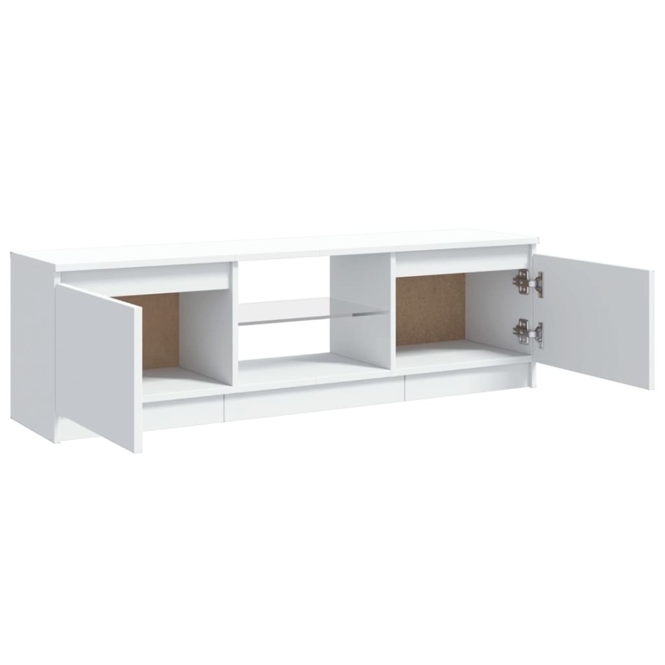 Mueble para TV con luces LED blanco 120x30x35,5
