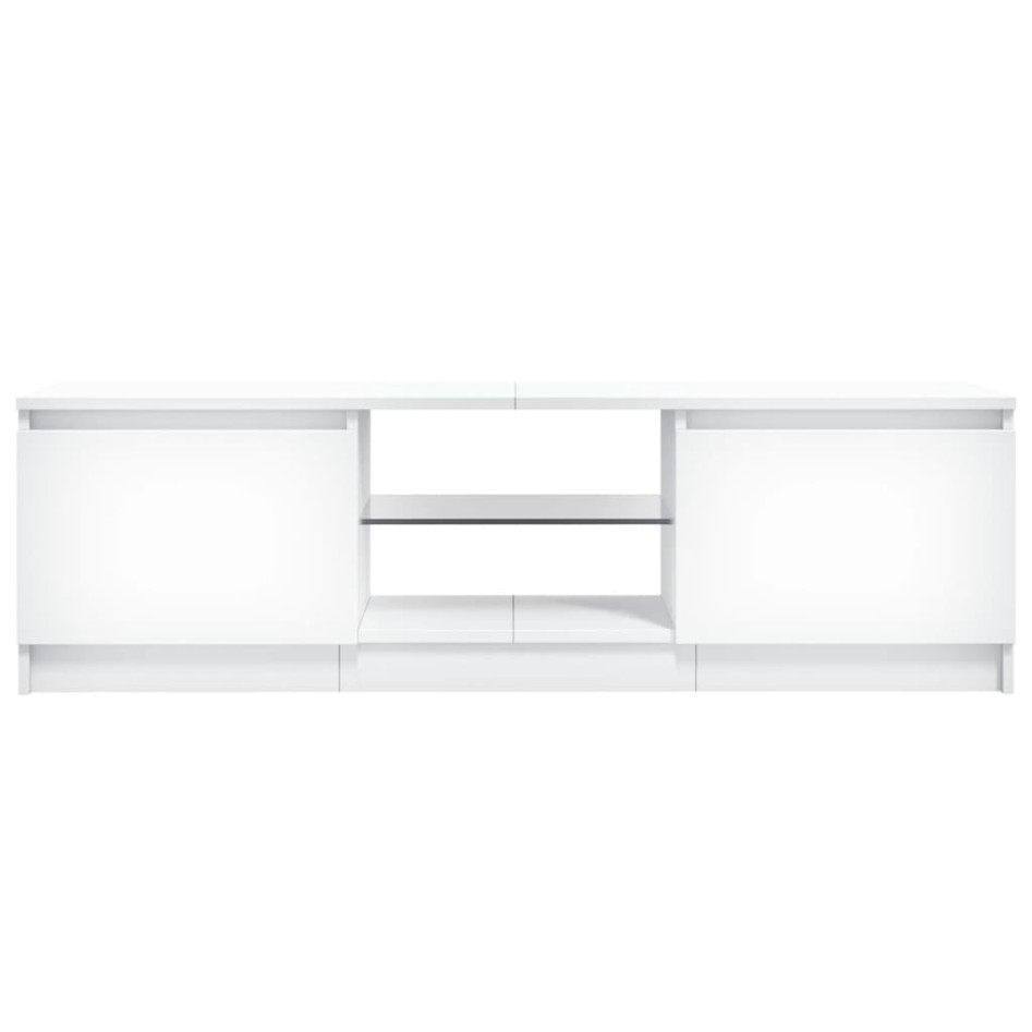 Mueble para TV con luces LED blanco 120x30x35,5