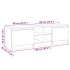 Mueble para TV con luces LED blanco 120x30x35,5