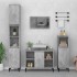 Armario de lavabo madera contrachapada gris hormigón