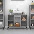 Armario de lavabo madera contrachapada gris hormigón