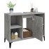 Armario de lavabo madera contrachapada gris hormigón