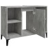Armario de lavabo madera contrachapada gris hormigón