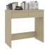 Escritorio madera contrachapada color roble Sonoma 80x40x75