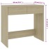 Escritorio madera contrachapada color roble Sonoma 80x40x75