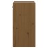 Armario de pared 2 uds madera de pino marrón miel 30x30x60