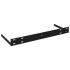 Estante flotante de pared 4 uds MDF negro 60x23,5x3,8