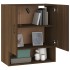 Armario de pared madera contrachapada marrón roble 60x31x70