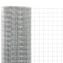 Alambrada de gallinero acero galvanizado plateada 10x1,5