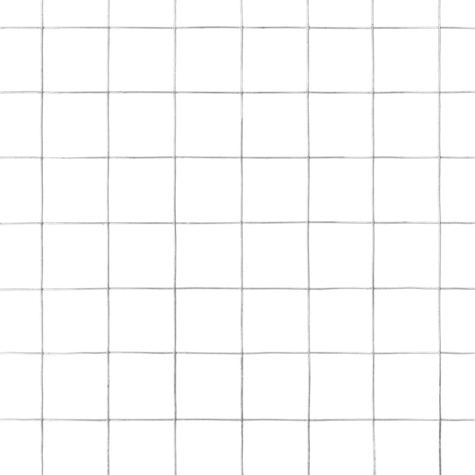 Alambrada de gallinero acero galvanizado plateada 10x1,5