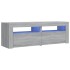 Mueble de TV con luces LED gris Sonoma 120x35x40