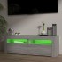 Mueble de TV con luces LED gris Sonoma 120x35x40
