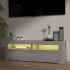 Mueble de TV con luces LED gris Sonoma 120x35x40