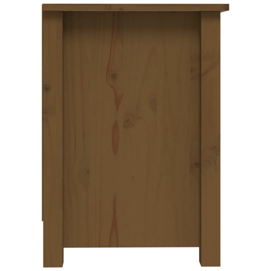 Mueble de TV madera maciza de pino marrón miel 103x36,5x52